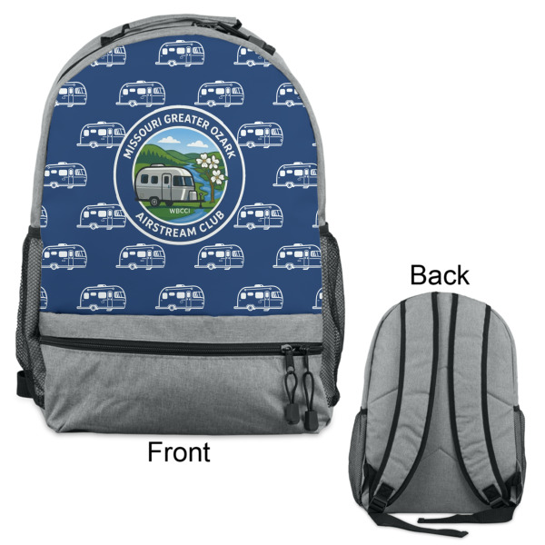 Custom Design - Large Backpack - Gray - Front & Back View