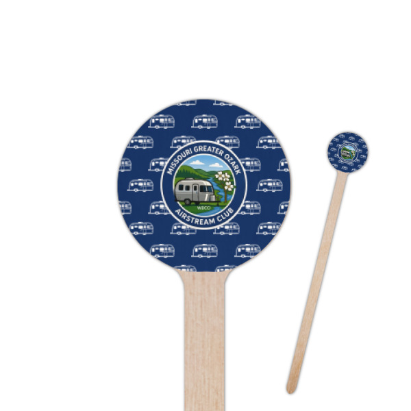 Custom Design Your Own 7.5" Round Wooden Stir Sticks - Single-Sided