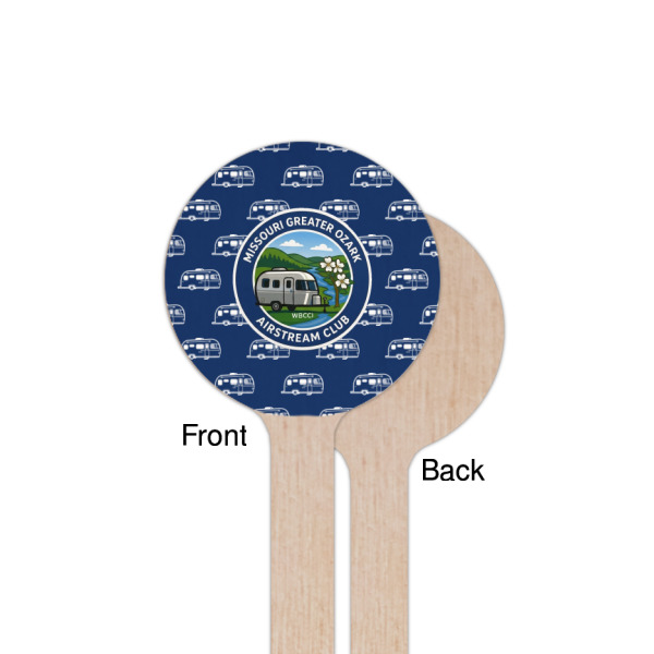 Custom Design - Wooden 7.5" Stir Stick - Round - Single Sided - Front & Back