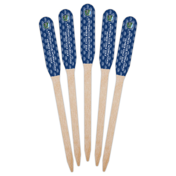 Custom Design - Wooden Food Pick - Paddle - Fan View