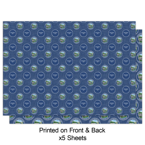 Custom Design - Wrapping Paper Sheet - Double Sided - Front