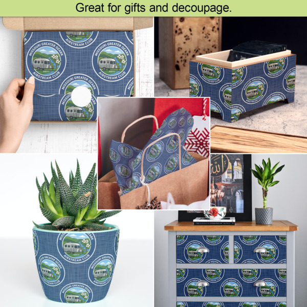 Custom Design - Tissue Paper - In Use Collage