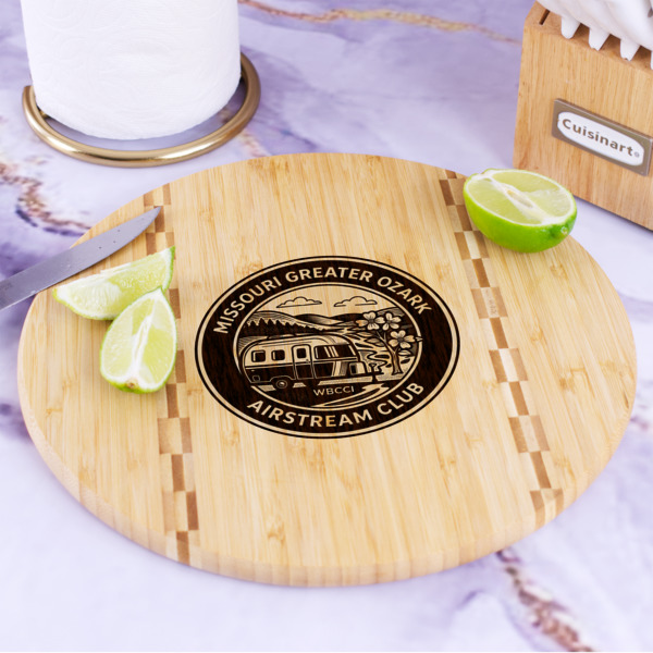 Custom Design - Bamboo Cutting Board - In Context