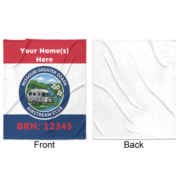 Custom Design - Minky Blanket - 50"x60" - Single Sided - Front & Back