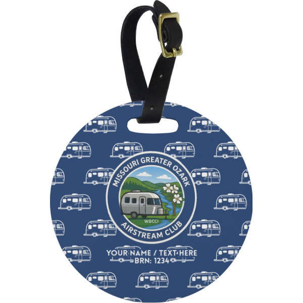 Custom Design Your Own Plastic Luggage Tag - Round