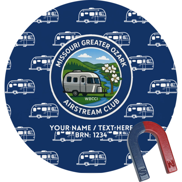 Custom Design Your Own Round Fridge Magnet