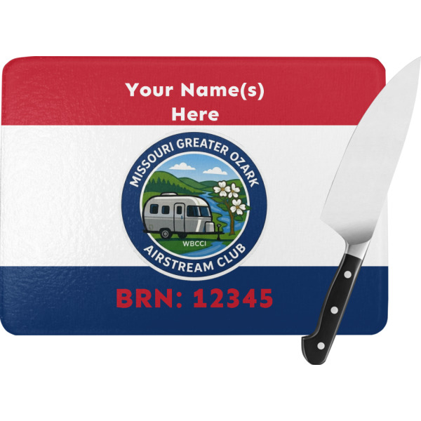 Custom Design Your Own Rectangular Glass Cutting Board