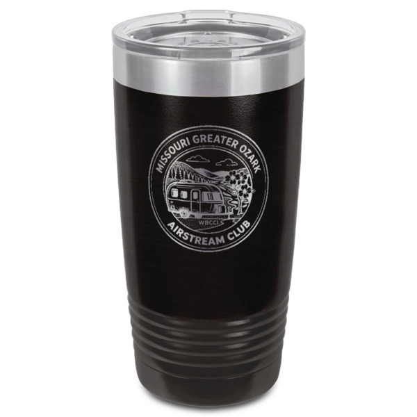 Custom Design - Black Polar Camel Tumbler - 20oz - Front