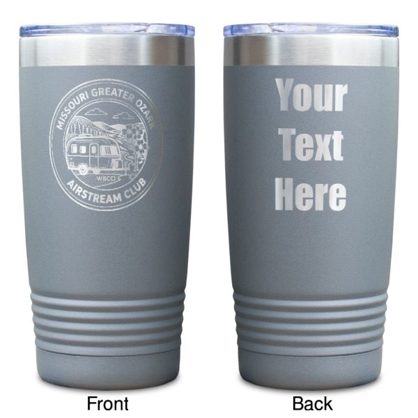 Custom Design - Gray Polar Camel Tumbler - 20oz - Double Sided - Approval
