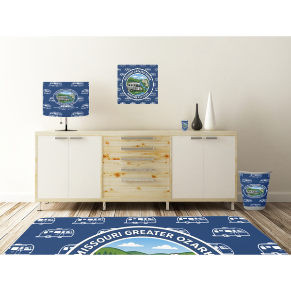 Custom Design - Square Wall Decal Wooden Desk