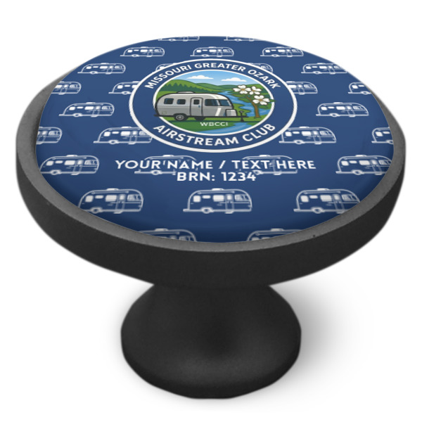 Custom Design - Cabinet Knob - Black - Side