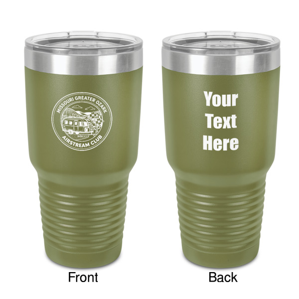 Custom Design Your Own 30 oz Stainless Steel Tumbler - Olive - Double-Sided