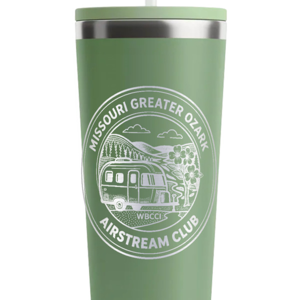 Custom Design - Light Green RTIC Everyday Tumbler - 28 oz. - Close Up