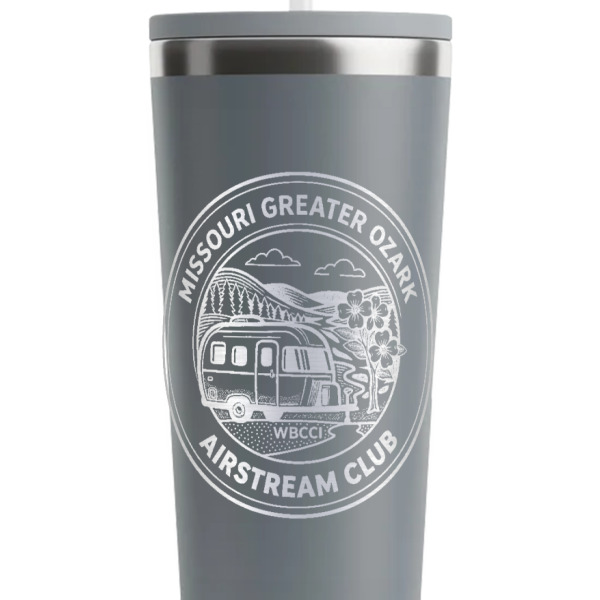 Custom Design - Grey RTIC Everyday Tumbler - 28 oz. - Close Up