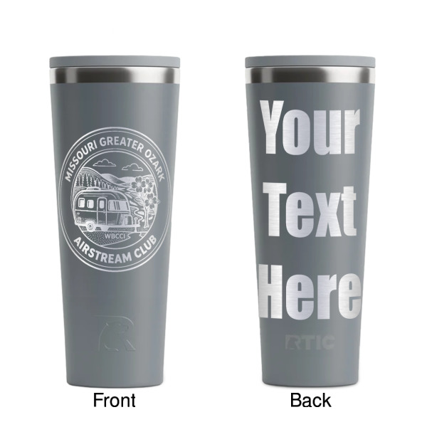 Custom Design - Grey RTIC Everyday Tumbler - 28 oz. - Front and Back