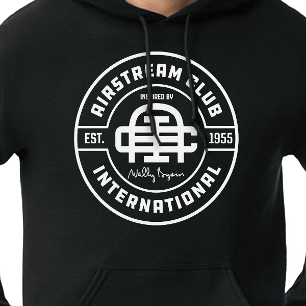 Custom Design - Black Hoodie on Model - CloseUp