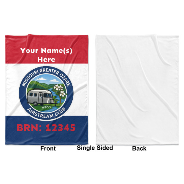 Custom Design - Baby Blanket (Single Sided - Printed Front, White Back)