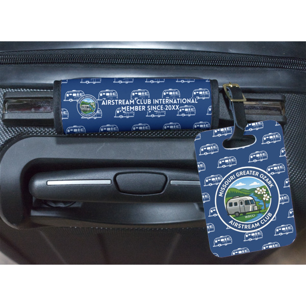 Custom Design - Luggage Wrap & Plastic Rectangular Tag - In Context