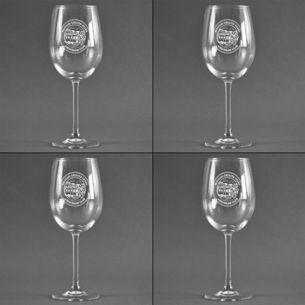 Custom Design - Set of Four Personalized Wineglasses - Approval