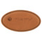 Design Your Own Leatherette Oval Name Badge with Magnet