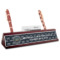Design Your Own Red Mahogany Nameplate with Business Card Holder
