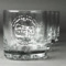 Design Your Own Whiskey Glasses - Engraved - Set of 4