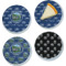 Design Your Own Glass Appetizer / Dessert Plate 8" - Set of 4