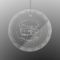 Design Your Own Engraved Glass Ornament - Round