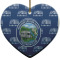Design Your Own Heart Ceramic Ornament
