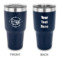 Design Your Own 30 oz Stainless Steel Tumbler - Navy - Double-Sided