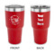 Design Your Own 30 oz Stainless Steel Tumbler - Red - Double-Sided