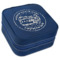 Design Your Own Travel Jewelry Box - Navy Blue Leather