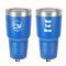 Design Your Own 30 oz Stainless Steel Tumbler - Royal Blue - Double-Sided