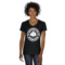 Design Your Own Women's V-Neck T-Shirt - Black
