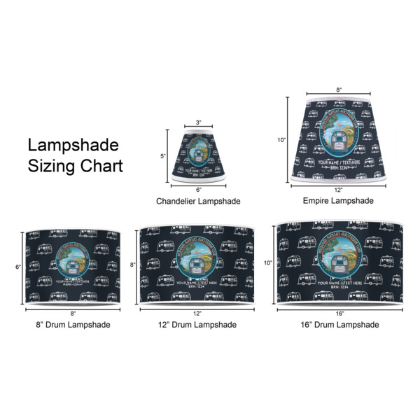 Custom Design - Lampshade Sizing Chart