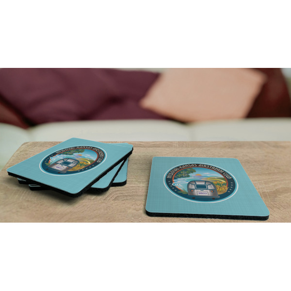 Custom Design - Coaster Rubber Back - On Coffee Table