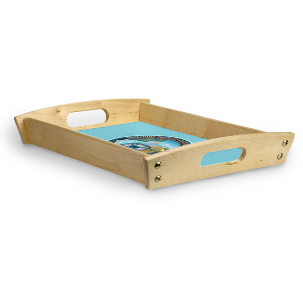 Custom Design - Serving Tray Wood Small - Corner