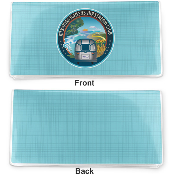 Custom Design - Vinyl Check Book Cover - Front and Back