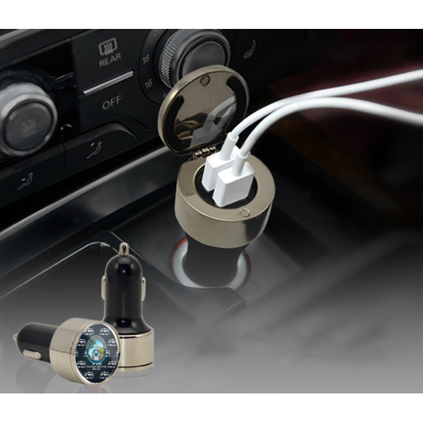 Custom Design - USB Car Charger - in cigarette plug