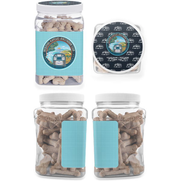 Custom Design - Pet Treat Jar - Multiple Angles