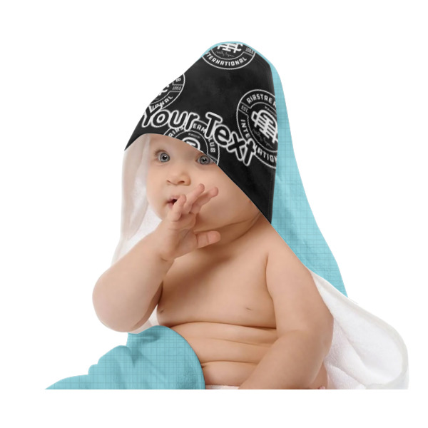 Custom Design - Baby Hooded Towel on Child