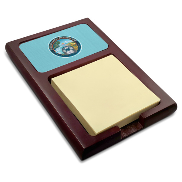 Custom Design Your Own Red Mahogany Sticky Note Holder