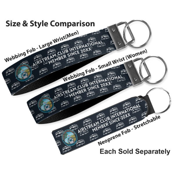 Custom Design - Multiple Key Ring comparison sizes