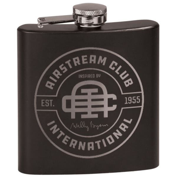 Custom Design Your Own Black Flask Set