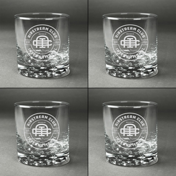 Custom Design - Whiskey Glasses - Set of 4 - Front