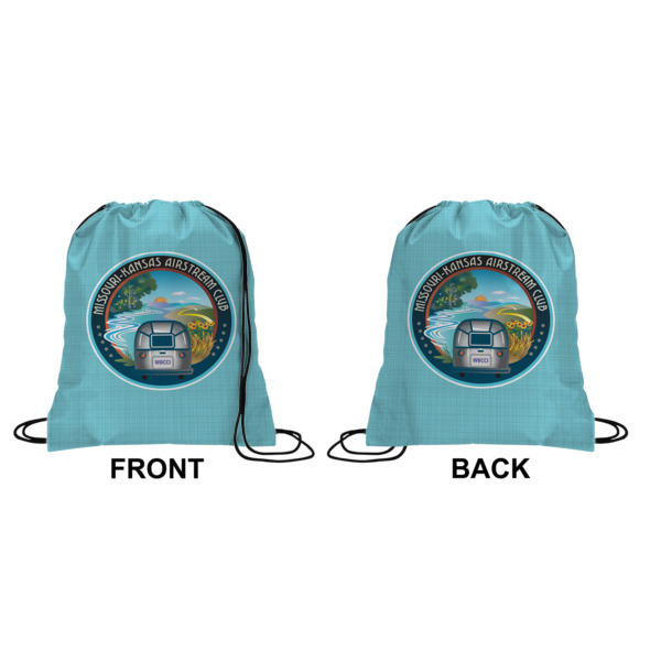 Custom Design - Drawstring Backpack Front & Back Small