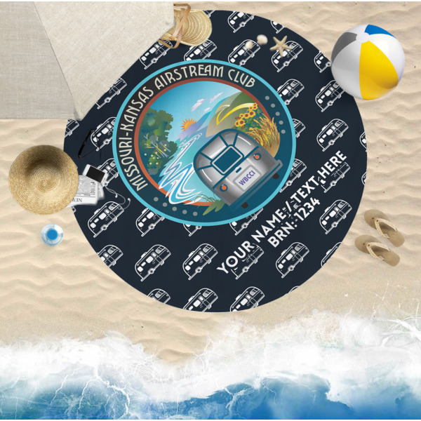 Custom Design - Round Beach Towel Lifestyle