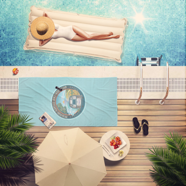 Custom Design - Beach Towel - Lifestyle at Pool