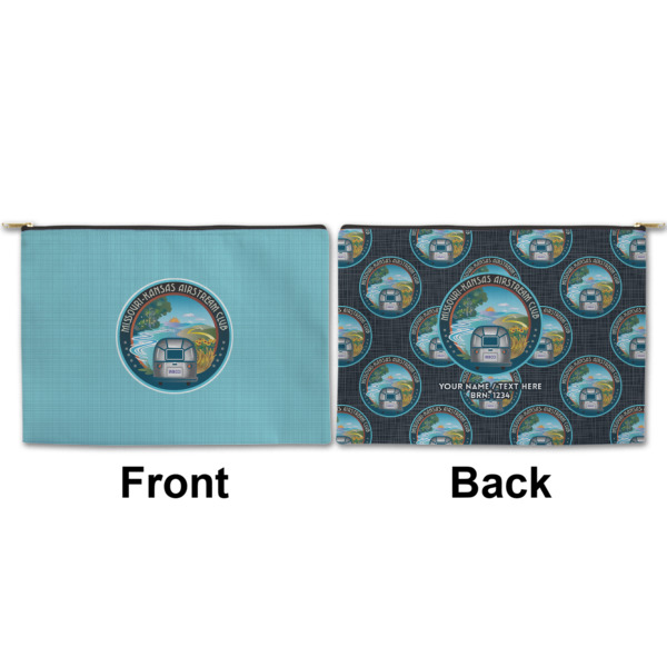 Custom Design - Large Zipper Pouch Approval (Front and Back)