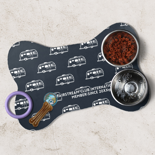 Custom Design - Dog Bone Shaped Mat Lifestyle